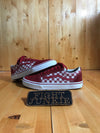 VANS OLD SKOOL CHECK CHECKERED Low Top Youth Size 6 Canvas & Suede Skateboarding Shoes Sneakers Red