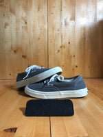 VANS OFF THE WALL Womens Size 7.5 Canvas Low Top Shoes Sneakers Grey