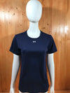 UNDER ARMOUR HEAT GEAR Graphic Print Adult T-Shirt Tee Shirt M MD Medium Dark Blue