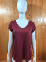 XERSION Adult Women T-Shirt Tee Shirt M MD Medium Maroon Shirt