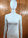 ANN TAYLOR LOFT Adult Women Long Sleeve T-Shirt Tee Shirt S SM Small White Top