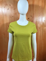 ST. JOHN BAY Adult Women T-Shirt Tee Shirt M MD Medium Pea Green Shirt