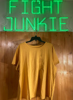 NEW! JOCKEY Organic Cotton Blend 1X Adult Women Short Sleeve Gold Shirt Top