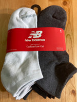 NEW! NEW BALANCE Men Shoe Size 6-12.5 Cushioned Performance 6 Pair Low Cut Socks