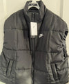 NEW! NIKE Classic Puffer Therma-Fit Oversized M Med Medium Adult Women Sleeveless Black Vest Jacket