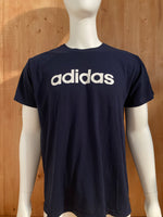 ADIDAS Graphic Print Adult XL Extra Large Xtra Large Blue T-Shirt Tee Shirt