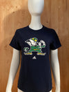 ADIDAS "FIGHTING IRISH" Graphic Print Adult M Medium MD Blue T-Shirt Tee Shirt