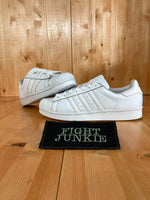 ADIDAS SUPERSTAR ORIGINALS Men's Size 10 Leather Low Top Shoes Sneakers Triple White B27136