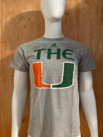 ADIDAS "THE U" Graphic Print The Go To Tee Adult M Medium MD Gray T-Shirt Tee Shirt