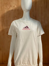 ADIDAS "MATERNITY" Graphic Print Adult Xtra Extra Lrg White T-Shirt Tee Shirt