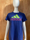 ADIDAS Graphic Print Adult XL Xtra Extra Large Blue 2012 T-Shirt Tee Shirt