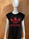 ADIDAS "TREFOIL" Graphic Print Adult L Large Lrg Black 2016 T-Shirt Tee Shirt