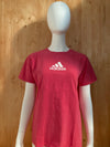 ADIDAS Graphic Print Adult L Large Lrg Pink 2010 T-Shirt Tee Shirt