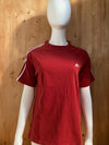 ADIDAS Graphic Print Adult L Large Lrg Red 2004 T-Shirt Tee Shirt