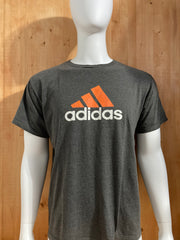 ADIDAS Graphic Print The Go To Tee Adult T-Shirt Tee Shirt L Large Lrg Dark Gray Shirt