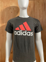 ADIDAS THE GO TO TEE Graphic Print Adult T-Shirt Tee Shirt M MD Medium Gray Shirt