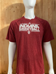 ADIDAS "INDIANA BASKETBALL" CLIMALITE Graphic Print Adult T-Shirt Tee Shirt XL Xtra Extra Large Red Shirt 2012