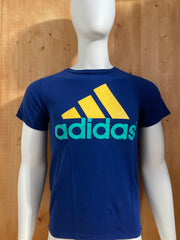 ADIDAS Graphic Print The Go To Tee Adult T-Shirt Tee Shirt S SM Small Blue Shirt 2012