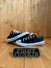 CONVERSE ALL STAR Youth Size 1 Low Top Shoes Sneakers Black 665407F