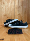 CONVERSE ALL STAR Men's Size 8.5 Canvas Low Top Shoes Sneakers Black & White M9166