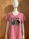 DISNEY "2012 WALT DISNEY WORLD" DISNEY PARK Graphic Print Adult T-Shirt Tee Shirt 3XL Pink Shirt