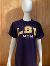 JANSPORT "LSU MOM" Graphic Print Adult M MD Medium Purple T-Shirt Tee Shirt