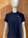 LACOSTE Made In Peru Adult T-Shirt Tee Shirt Size 46 Dark Blue Polo Alligator Shirt