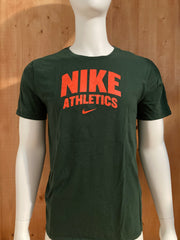 NIKE ATHLETICS ATHLETIC CUT Graphic Print Adult L Large Lrg Green T-Shirt Tee Shirt