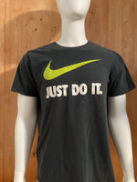 NIKE "JUST DO IT" ATHLETIC CUT Graphic Print The Nike Tee Adult XL Extra Large Xtra Large Black T-Shirt Tee Shirt