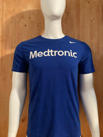 NIKE "MEDTRONIC TWIN CITIES MARATHON WEEKEND" DRI FIT ATHLETIC CUT Graphic Print Adult M Medium MD Blue T-Shirt Tee Shirt