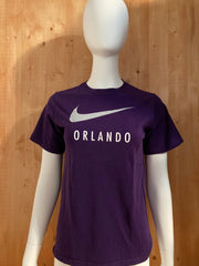 NIKE "ORLANDO" Graphic Print Adult L Large Lrg Purple T-Shirt Tee Shirt