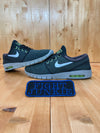 NIKE SB STEFAN JANOSKI MAX Men Size 9.5 Skateboarding Shoes Sneakers Gray 631303-002