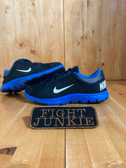 NIKE TRAINING Youth Size 5.5 Shoes Sneakers Black & Blue 524888-400