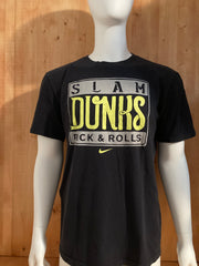 NIKE "SLAM DUNKS PICK &ROLLS" REGULAR FIT Adult XL Extra Large Xtra Large Black T-Shirt Tee Shirt