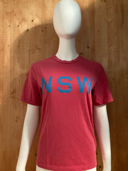 NIKE "NSW" Graphic Print Nike Sportswear Adult S SM Small Pink T-Shirt Tee Shirt