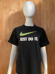 NIKE "JUST DO IT" Graphic Print Youth Unisex XL Extra Large Xtra Large Black T-Shirt Tee Shirt