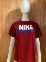 NIKE "BASEBALL" Graphic Print Youth Unisex XL Extra Large Xtra Large Red T-Shirt Tee Shirt