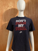 NIKE "DONT SWEAT MY SWAG" Graphic Print Kids Youth Unisex T-Shirt Tee Shirt XL Xtra Extra Large Dark Blue Shirt