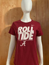 NIKE "ROLL TIDE" ALABAMA 2013 DISCOVER BCS NATIONAL CHAMPIONSHIP SLIM FIT Graphic Print Adult T-Shirt Tee Shirt XL Extra Xtra Large Red Shirt