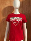 NIKE "BRENTWOOD 1923" JUST DO IT ATHLETIC CUT Graphic Print The Nike Tee Adult T-Shirt Tee Shirt M Medium MD Red Shirt