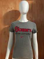 NIKE "ST JOHNS" SLIM FIT Graphic Print Adult T-Shirt Tee Shirt S SM Small Gray Shirt