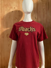 NIKE "D BACKS" Graphic Print Kids Youth Unisex T-Shirt Tee Shirt XL Xtra Extra Large Red Shirt