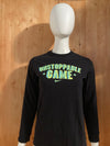 NIKE "UNSTOPPABLE GAME" Graphic Print Kids Youth Unisex T-Shirt Tee Shirt L Lrg Large Black Long Sleeve Shirt