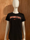 NIKE "OREGON STATE" SLIM FIT Graphic Print Adult T-Shirt Tee Shirt XL Extra Xtra Large Black Shirt