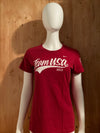 NIKE "RYAN LOCHTE" 2012 USA OLYMPIC TEAM SLIM FIT Graphic Print Adult T-Shirt Tee Shirt L Lrg Large Red Shirt