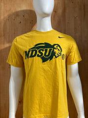 NIKE "NDSU" NORTH DAKOTA STATE UNIVERSITY Graphic Print Adult T-Shirt Tee Shirt L Lrg Large Yellow