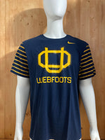 NIKE "WEBFOOTS" OREGON DUCKS ATHLETIC CUT Graphic Print Adult The Nike Tee T-Shirt Tee Shirt XL Xtra Extra Large Dark Blue Shirt