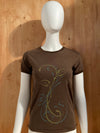 KUHL Graphic Print Adult T-Shirt Tee Shirt S SM Small Brown Shirt