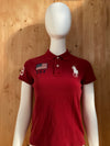 RALPH LAUREN "USA BEIJING 08 OLYMPICS" THE SKINNY POLO Adult T-Shirt Tee Shirt M Medium MD Red Polo Shirt