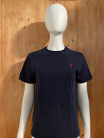 POLO RALPH LAUREN BLUE LABEL SMALL PONY Youth Unisex T-Shirt Tee Shirt L Lrg Large Dark Blue Shirt